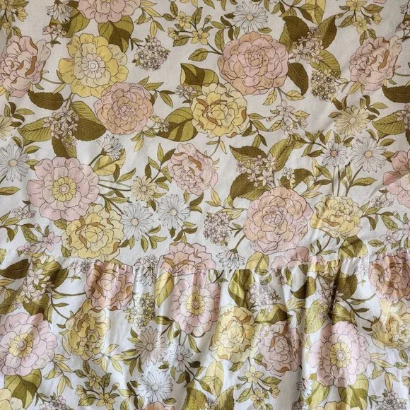 Who What Wear Women's Floral Bishop Sleeve Tie-Back Dress - Picture 6 of 7